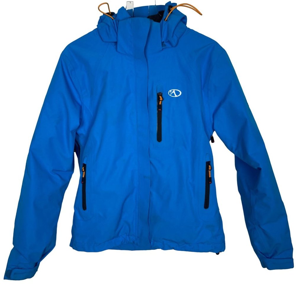 Marker Gore Tex Waterproof Ski Snowboard Jacket Womens 8 Blue Detachable Hood